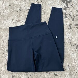 Lululemon Wunder Train High-Rise Tight 28" Size 6 - True Navy